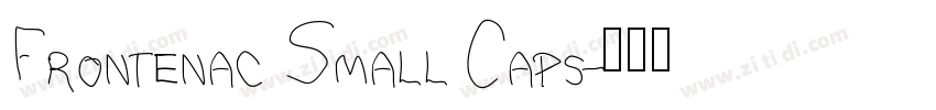 Frontenac Small Caps字体转换